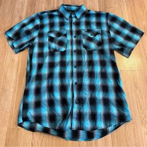 EUC Dixxon Flannel Co. Fifth Ave Men's Plaid Shirt - Bamboo Blend - Blue - L